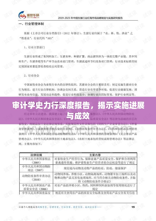 審計(jì)學(xué)史力行深度報(bào)告，揭示實(shí)施進(jìn)展與成效