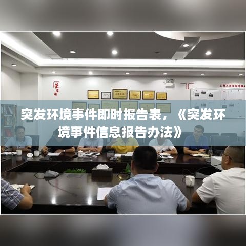 突發(fā)環(huán)境事件即時(shí)報(bào)告表，《突發(fā)環(huán)境事件信息報(bào)告辦法》 
