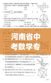 河南省中考數(shù)學專題，中考河南數(shù)學試卷真題 