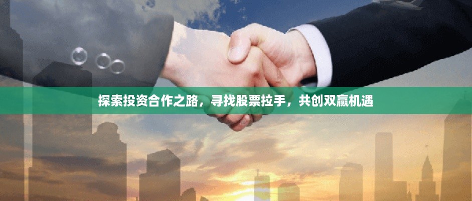 探索投資合作之路，尋找股票拉手，共創(chuàng)雙贏機遇