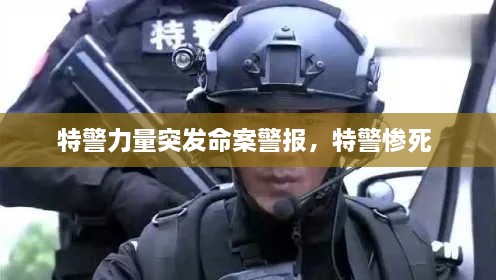 特警力量突發(fā)命案警報(bào)，特警慘死 