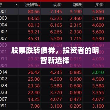 股票跌轉(zhuǎn)債券，投資者的明智新選擇