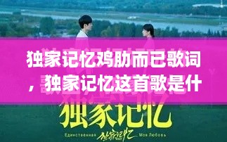 獨(dú)家記憶雞肋而已歌詞，獨(dú)家記憶這首歌是什么意思 