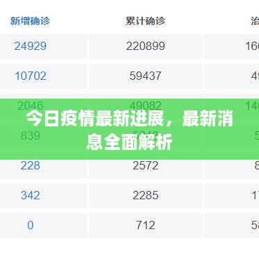 今日疫情最新進(jìn)展，最新消息全面解析