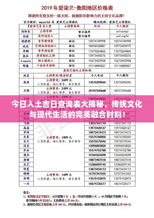 今日入土吉日查詢表大揭秘，傳統(tǒng)文化與現(xiàn)代生活的完美融合時(shí)刻！