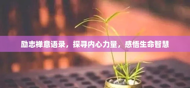 勵(lì)志禪意語錄，探尋內(nèi)心力量，感悟生命智慧