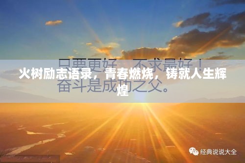 火樹勵(lì)志語錄，青春燃燒，鑄就人生輝煌