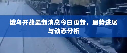俄烏開戰(zhàn)最新消息今日更新，局勢進(jìn)展與動態(tài)分析