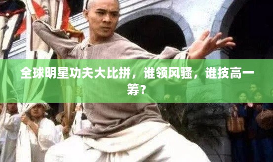 全球明星功夫大比拼，誰領風騷，誰技高一籌？