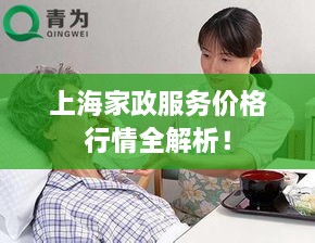 上海家政服務價格行情全解析！