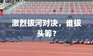 激烈拔河對決，誰拔頭籌？