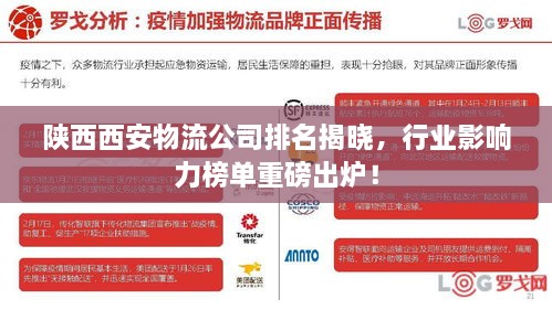 陜西西安物流公司排名揭曉，行業(yè)影響力榜單重磅出爐！