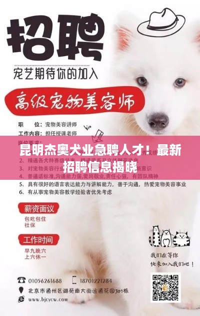 昆明杰奧犬業(yè)急聘人才！最新招聘信息揭曉