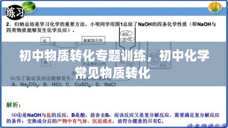 初中物質(zhì)轉(zhuǎn)化專題訓(xùn)練，初中化學(xué)常見物質(zhì)轉(zhuǎn)化 