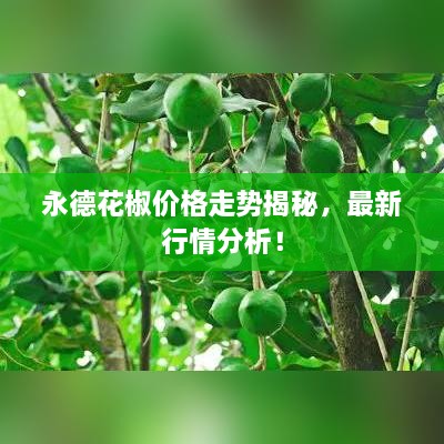 永德花椒價格走勢揭秘，最新行情分析！