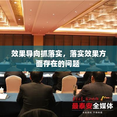 效果導向抓落實，落實效果方面存在的問題 