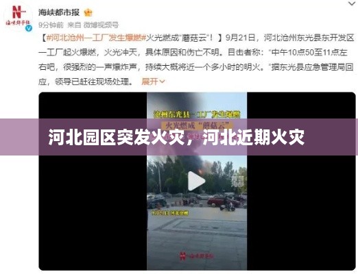河北園區(qū)突發(fā)火災(zāi)，河北近期火災(zāi) 