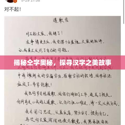 揭秘仝字奧秘，探尋漢字之美故事